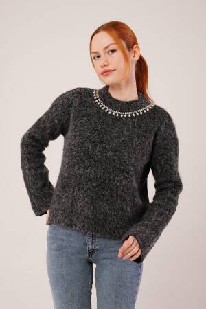 Black Casual Elegant Sweater - Brand: Lustrin - Women & Kids, Baby Clothes Wholesale - Globality Store