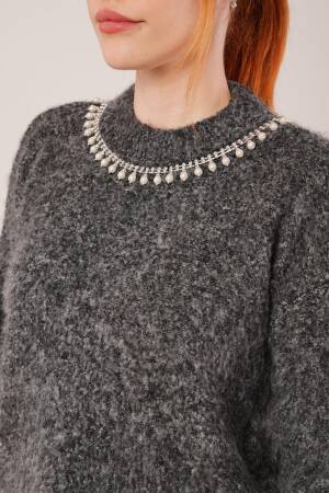 Black Casual Elegant Sweater - Brand: Lustrin - Women & Kids, Baby Clothes Wholesale - Globality Store