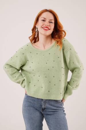 Sweater With Sequined DetailRegular Fit - Brand: Lustrin - Women & Kids, Baby Clothes Wholesale - Globality Store