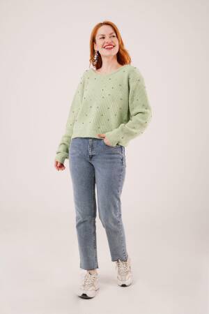 Sweater With Sequined DetailRegular Fit - Brand: Lustrin - Women & Kids, Baby Clothes Wholesale - Globality Store