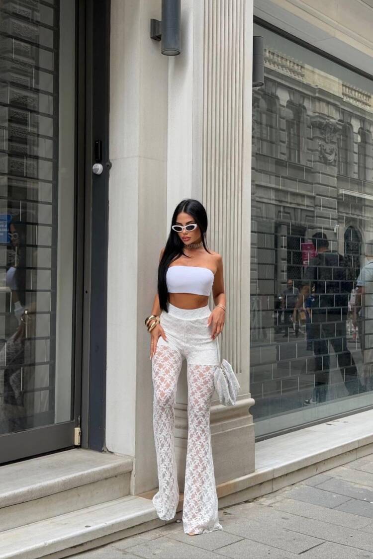 Floral High Waist Palazzo Pants