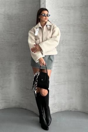 Beige Bomber Jacket - Brand: My Jest Fashion - Women & Kids, Baby Clothes Wholesale - Globality Store