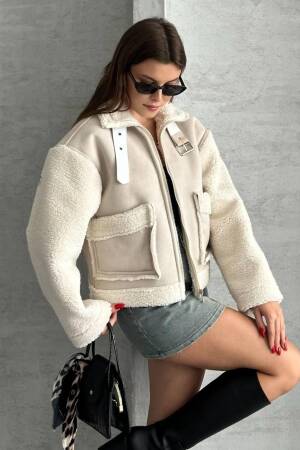 Beige Bomber Jacket - Brand: My Jest Fashion - Women & Kids, Baby Clothes Wholesale - Globality Store