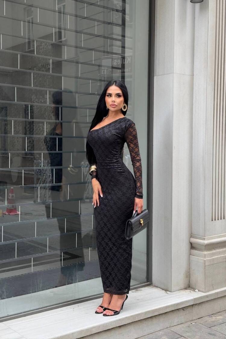 Floral Bodycon Dress With One Shoulder Neck