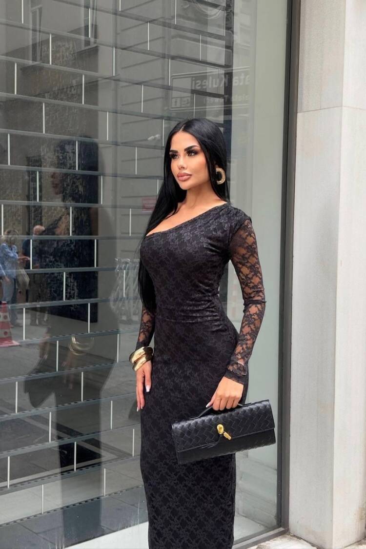 Floral Bodycon Dress With One Shoulder Neck