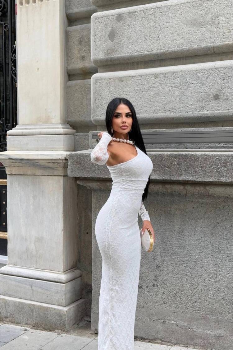 Elegant Sexy Bodycon Dress With One Shoulder Neck