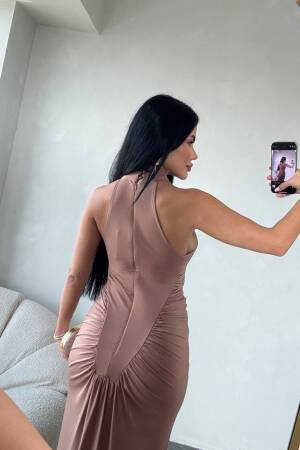 Brown Sexy Elegant Formal Glam Sheath Dress - Brand: My Jest Fashion - Women & Kids, Baby Clothes Wholesale - Globality Store