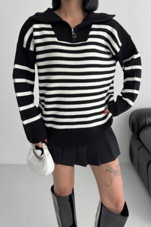 Oversized Striped Hooded Neck Sweater - Brand: My Fashion - Women & Kids, Baby Clothes Wholesale - Globality Store