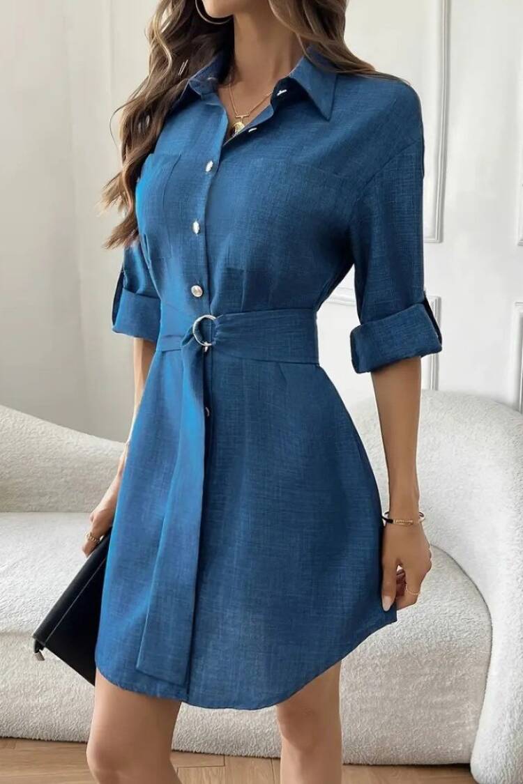 Casual Elegant Formal Shirt Dress