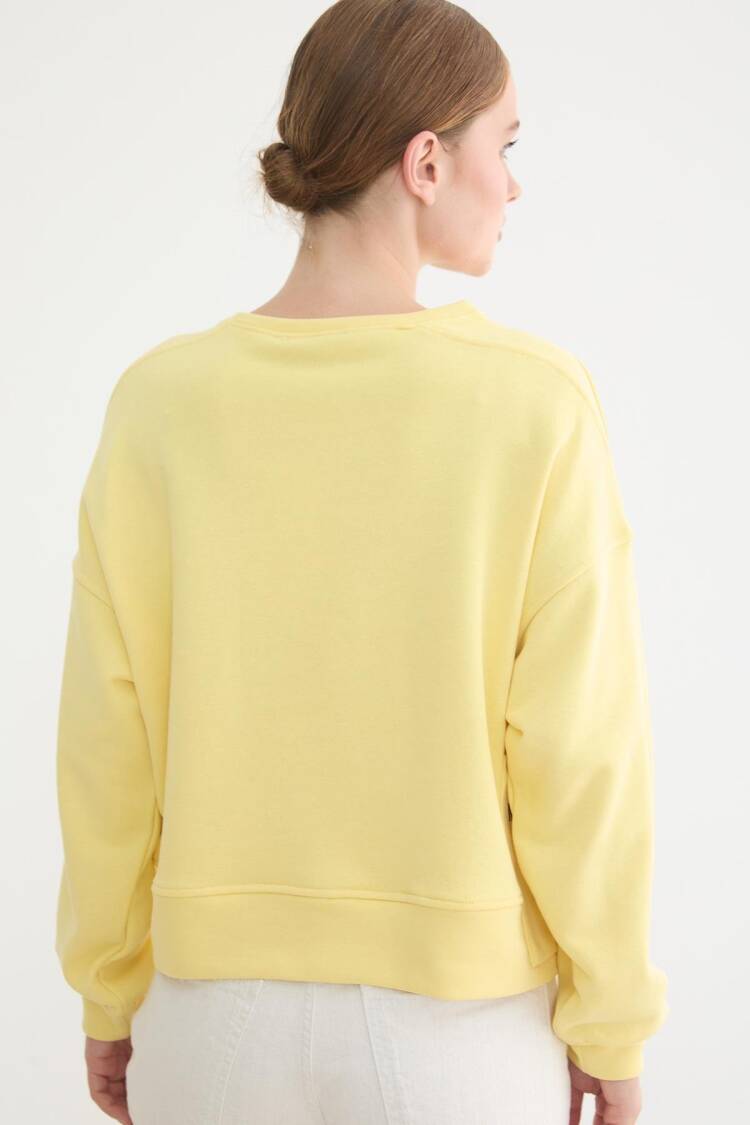 Casual Oversized Sweatshirt With Letter Print