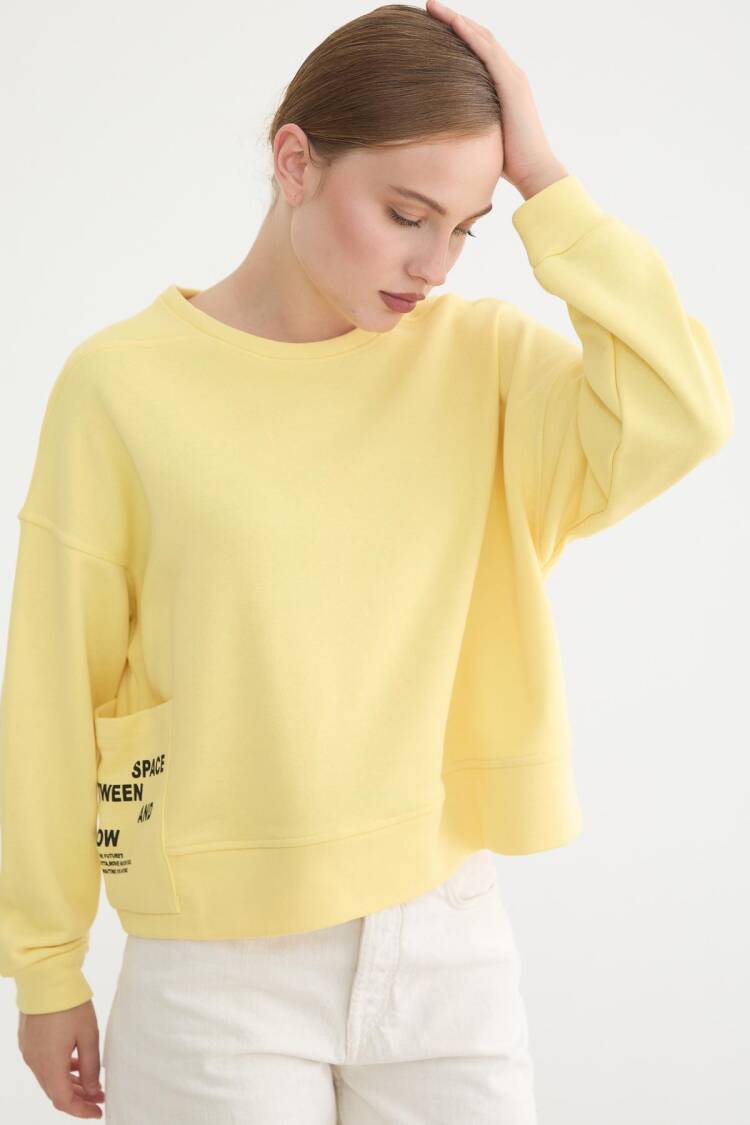 Casual Oversized Sweatshirt With Letter Print