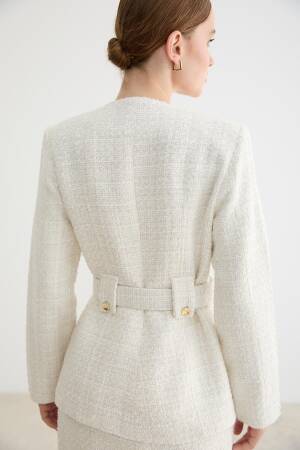 White Elegant Slim Fit Jacket - Brand: Levure - Women & Kids, Baby Clothes Wholesale - Globality Store