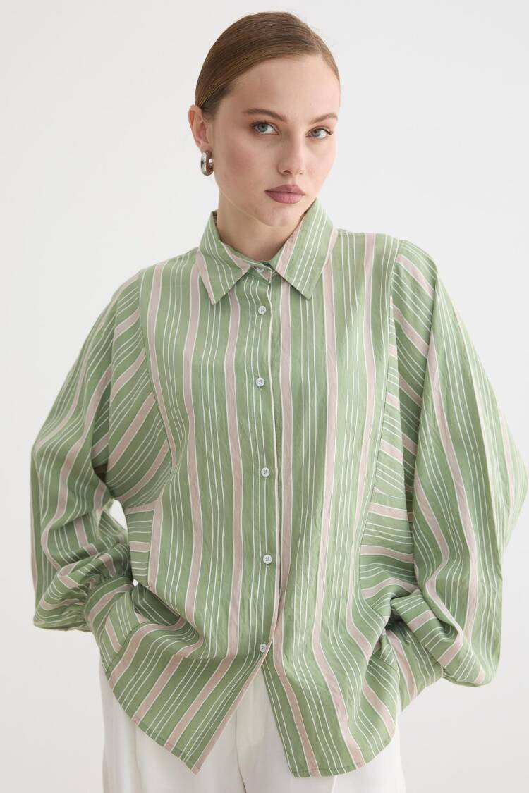 Green Casual Elegant Vintage Shirt - Brand: Levure - Women & Kids, Baby Clothes Wholesale - Globality Store