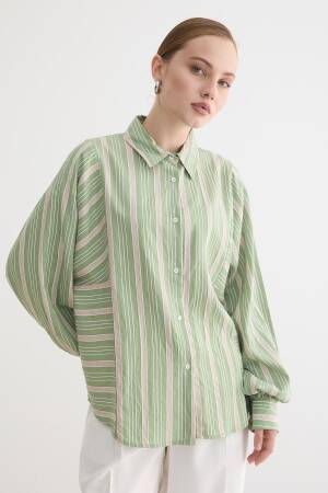 Green Casual Elegant Vintage Shirt - Brand: Levure - Women & Kids, Baby Clothes Wholesale - Globality Store
