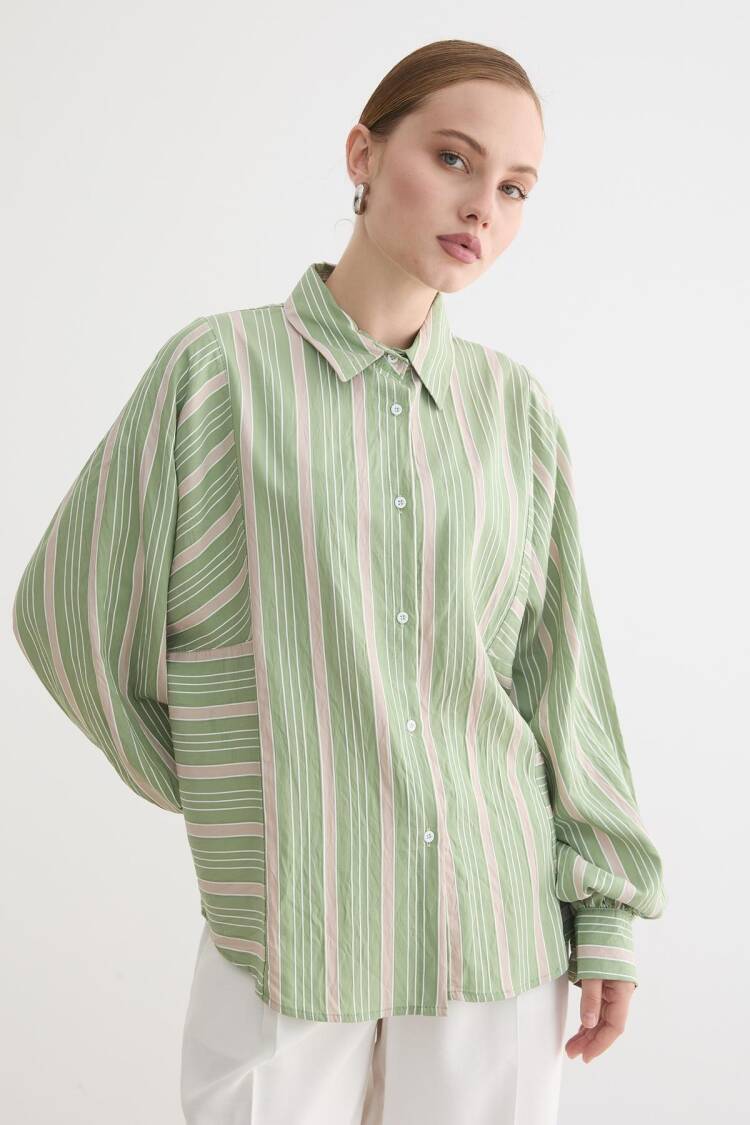 Green Casual Elegant Vintage Shirt