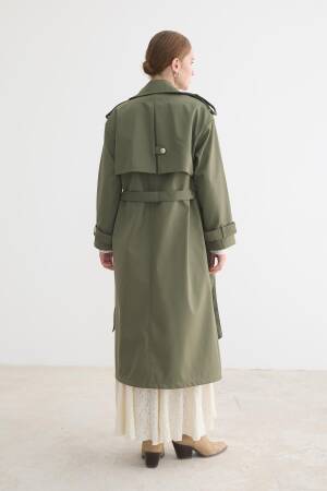 Green Elegant Single-Breasted Trenchcoat - Brand: Levure - Women & Kids, Baby Clothes Wholesale - Globality Store