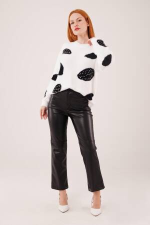 Oversized Fit Sweater With Animal Print - Brand: Lustrin - Women & Kids, Baby Clothes Wholesale - Globality Store