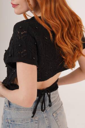 Black Casual Boho Crop Top - Brand: Lustrin - Women & Kids, Baby Clothes Wholesale - Globality Store
