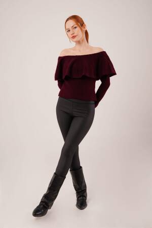 Sweater With Off Shoulder Neck - Brand: Lustrin - Women & Kids, Baby Clothes Wholesale - Globality Store