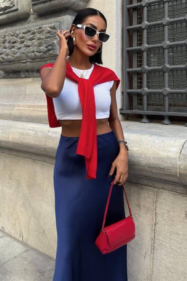Casual Sport Sexy Elegant Maxi Slip Skirt High Waist