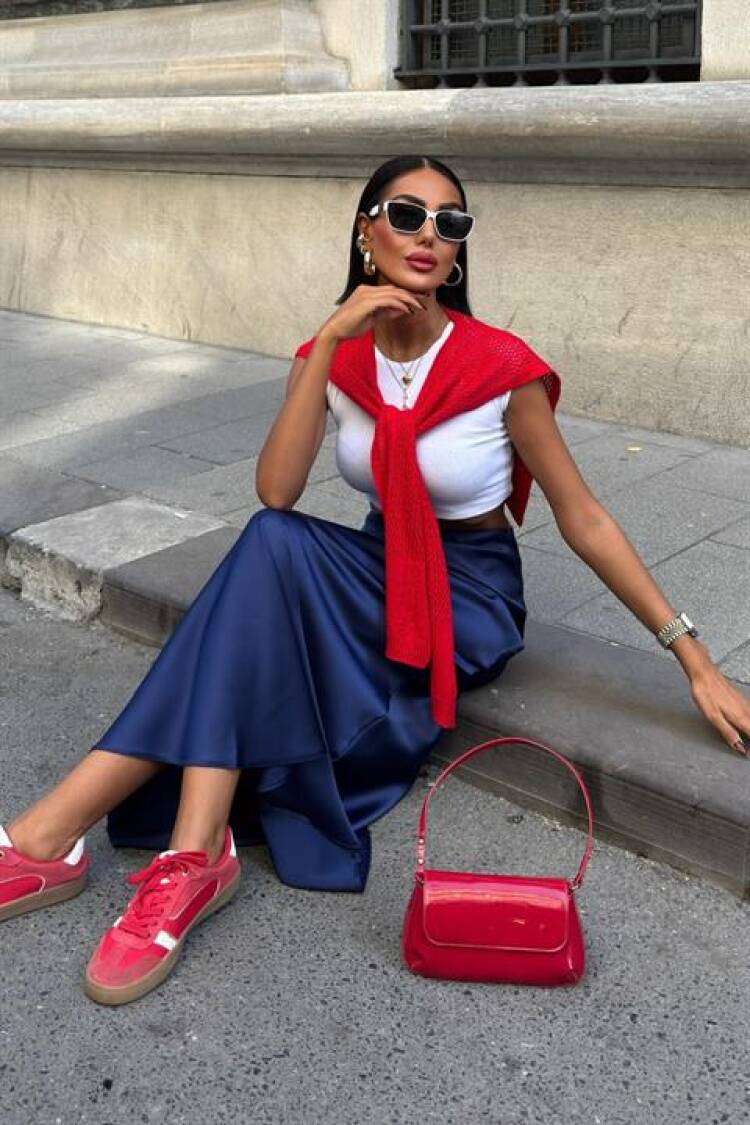 Casual Sport Sexy Elegant Maxi Slip Skirt High Waist