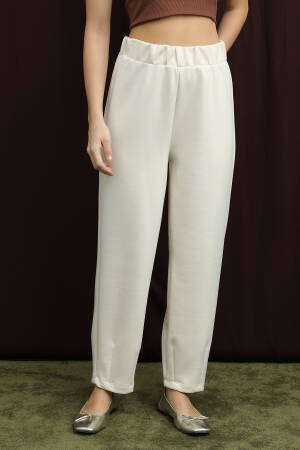 White Casual Sport Tapered Pants High Waist - Brand: Puane - Women & Kids, Baby Clothes Wholesale - Globality Store
