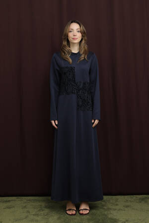 NavyModest Elegant Formal Dress - Brand: Puane - Women & Kids, Baby Clothes Wholesale - Globality Store