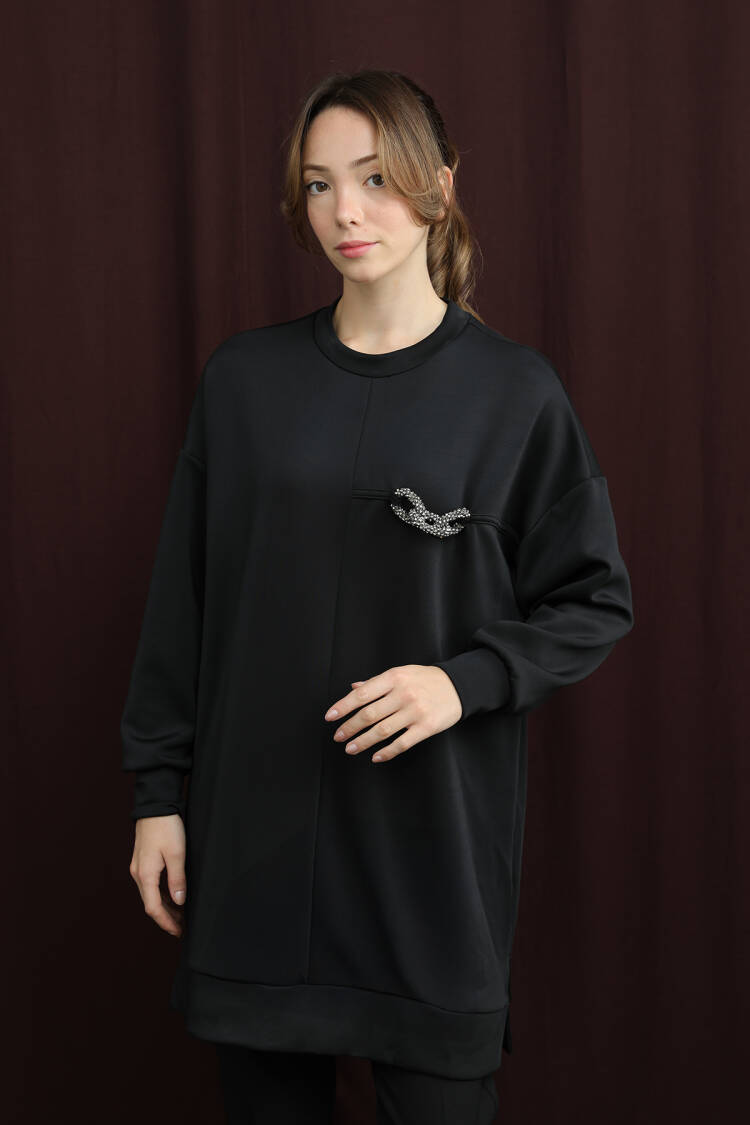 Oversized Fit Tunic With Long Sleeves - Brand: Puane - Women & Kids, Baby Clothes Wholesale - Globality Store