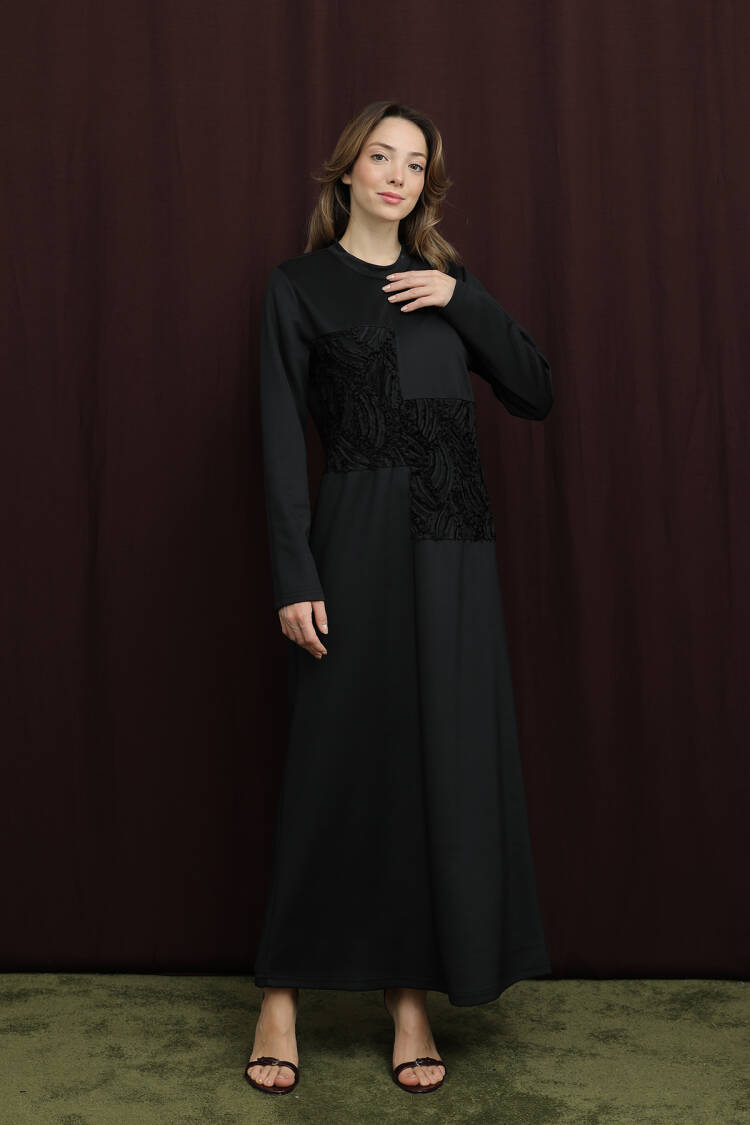 Elegant A-Line Dress With Long Sleeves - Brand: Puane - Women & Kids, Baby Clothes Wholesale - Globality Store