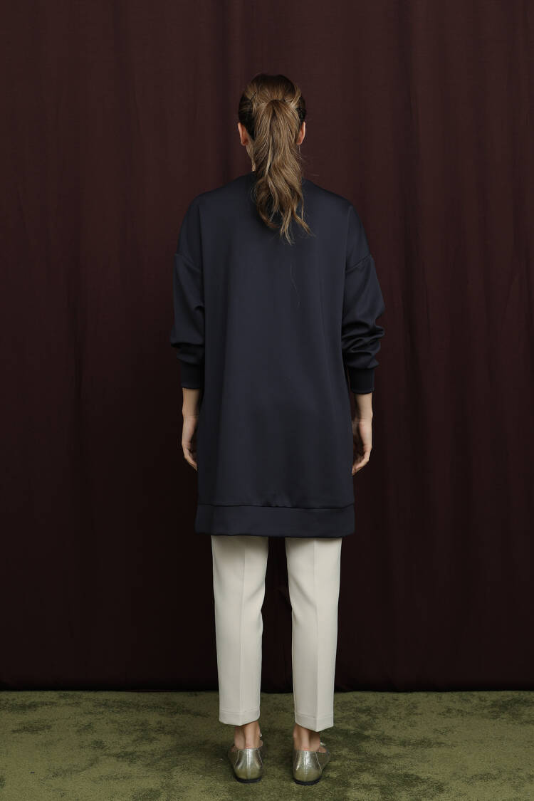 NavyCasual Modest Elegant Tunic