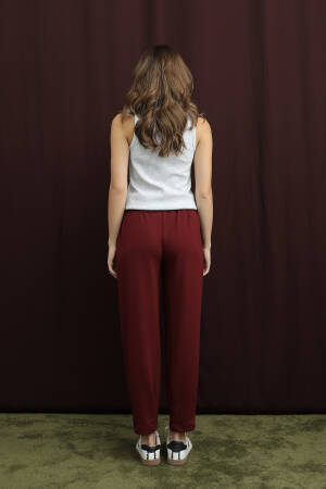 Claret Red Casual Sport Jogger Pants - Brand: Puane - Women & Kids, Baby Clothes Wholesale - Globality Store