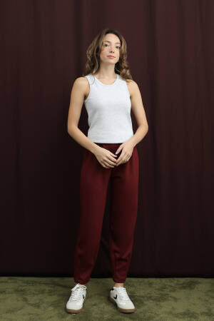 Claret Red Casual Sport Jogger Pants - Brand: Puane - Women & Kids, Baby Clothes Wholesale - Globality Store