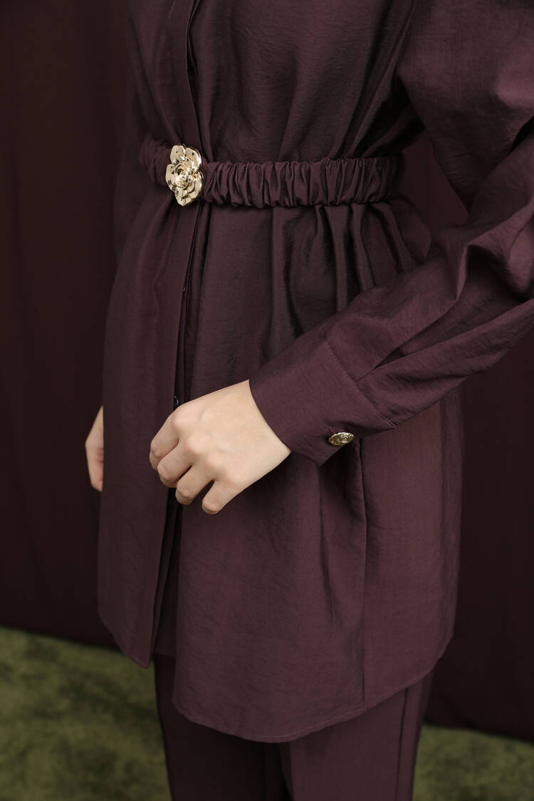 Claret Red Modest Elegant Formal Set