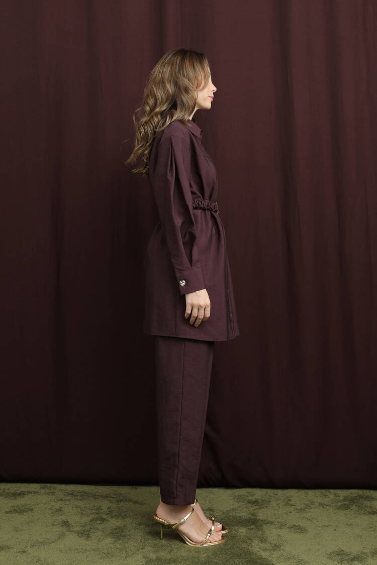 Claret Red Modest Elegant Formal Set