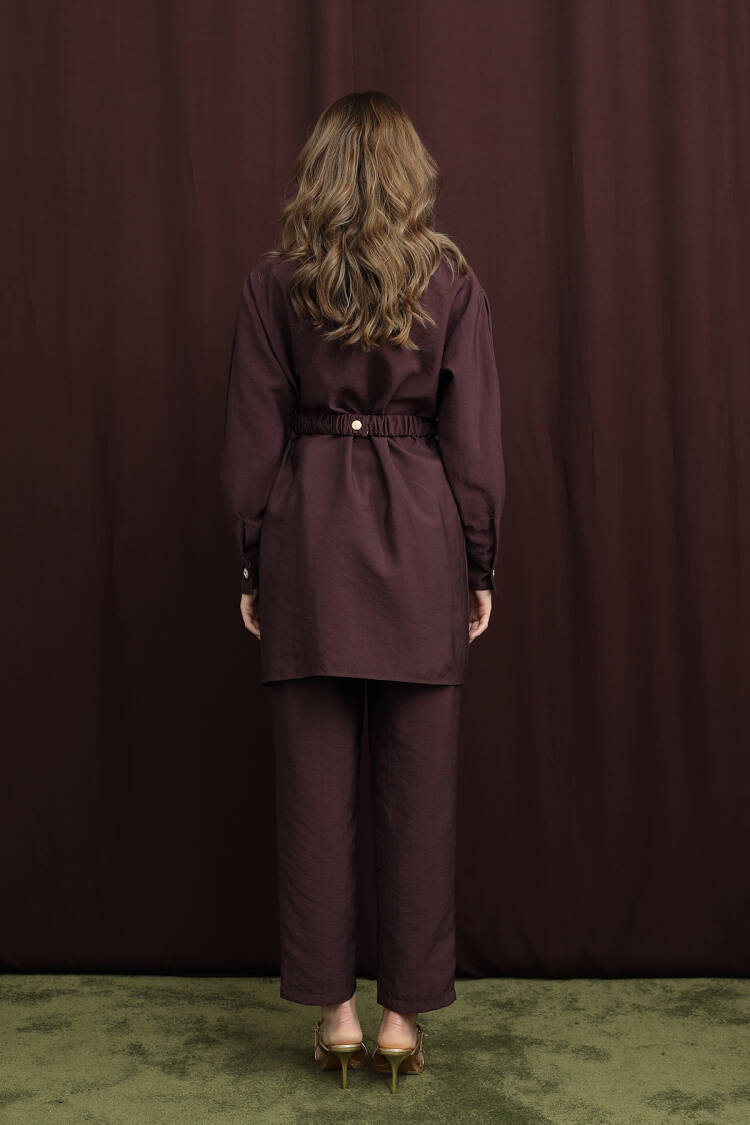 Claret Red Modest Elegant Formal Set