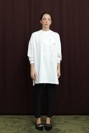 White Modest Casual Elegant Tunic - Brand: Puane - Women & Kids, Baby Clothes Wholesale - Globality Store