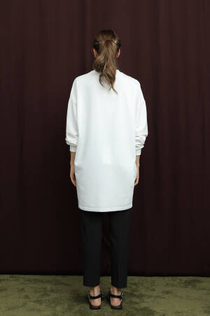 White Modest Casual Elegant Tunic - Brand: Puane - Women & Kids, Baby Clothes Wholesale - Globality Store