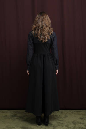Black Modest Fit And Flare Dress - Brand: SOUL - Women & Kids, Baby Clothes Wholesale - Globality Store