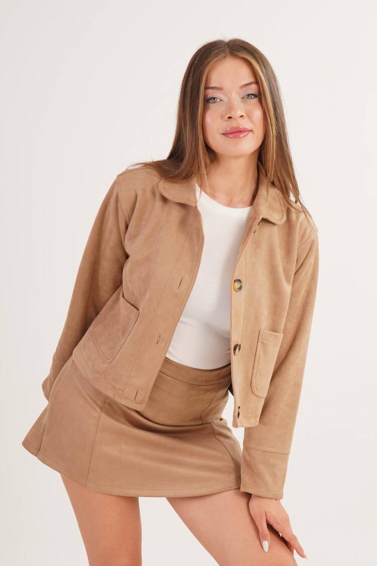 Beige Casual Elegant Vintage Jacket - Brand: Lustrin - Women & Kids, Baby Clothes Wholesale - Globality Store