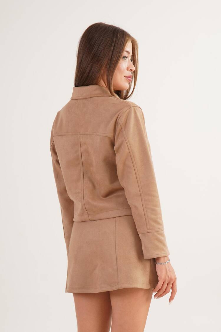 Beige Casual Elegant Vintage Jacket