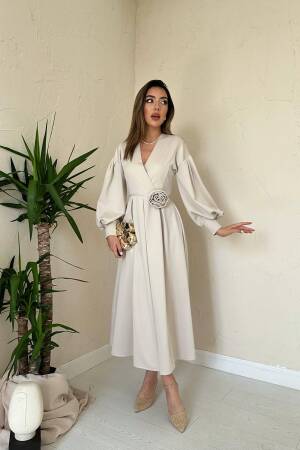 Elegant Modest Formal Wrap Dress - Brand: Elisa - Women & Kids, Baby Clothes Wholesale - Globality Store