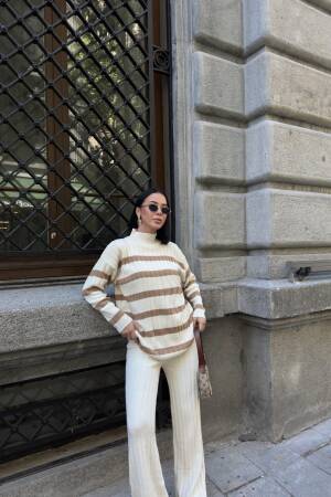 Beige Casual Elegant Preppy Suit - Brand: My Fashion - Women & Kids, Baby Clothes Wholesale - Globality Store