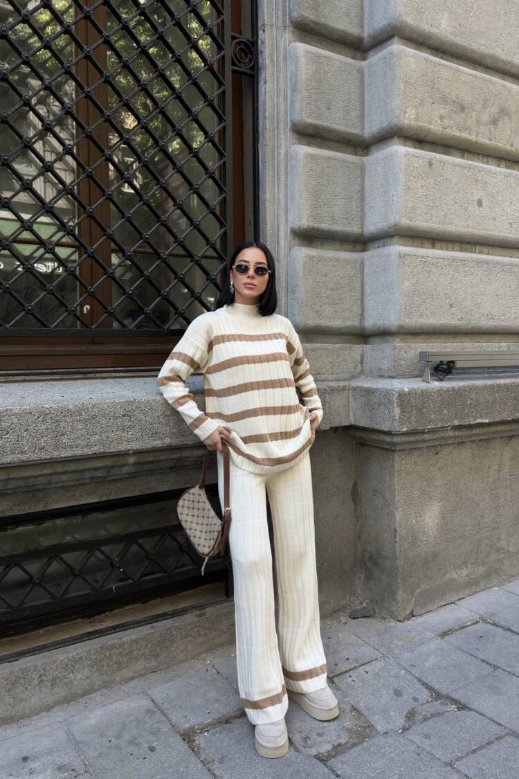 Beige Casual Elegant Modest Suit