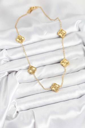 316l Steel Chain Gold Color Clover Women Necklace - Brand: Ebijuteri - Women & Kids, Baby Clothes Wholesale - Globality Store