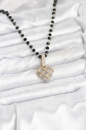 316l Steel Chain Crystal Beaded Heart Women Necklace - Brand: Ebijuteri - Women & Kids, Baby Clothes Wholesale - Globality Store