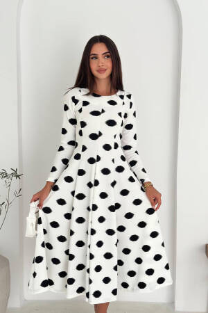 Polka Dot Fit And Flare Dress - Brand: Mode Roy - Women & Kids, Baby Clothes Wholesale - Globality Store
