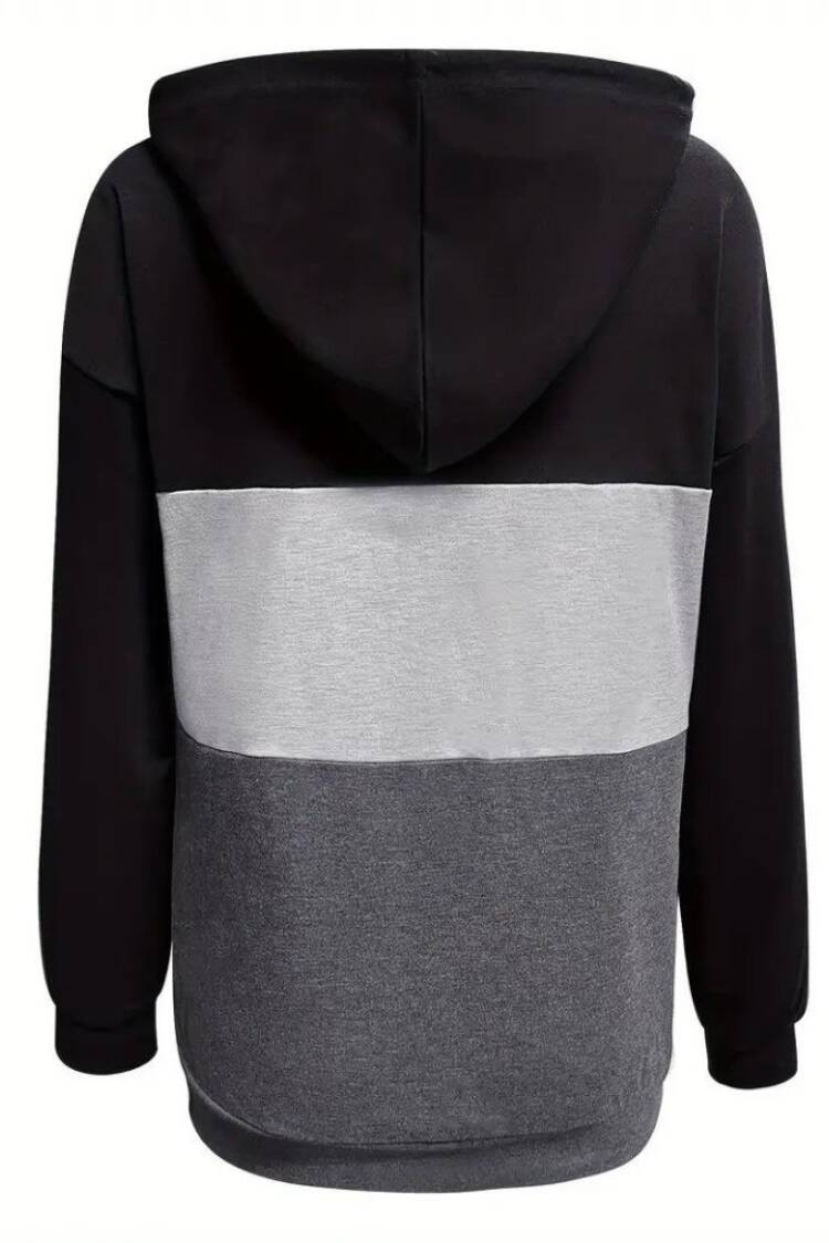 Color Block Casual Sport Blouse