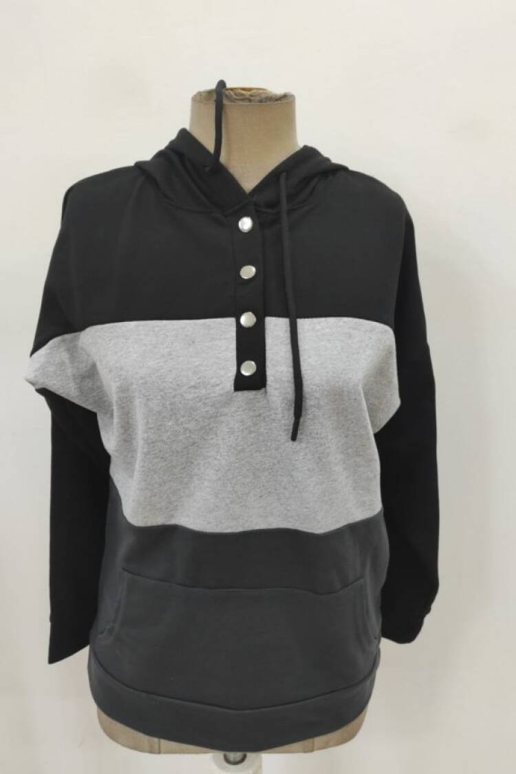 Color Block Casual Sport Blouse