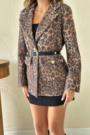 Brown Sexy Slim Fit Single-Breasted Blazer Jacket - Brand: Elisa - Women & Kids, Baby Clothes Wholesale - Globality Store