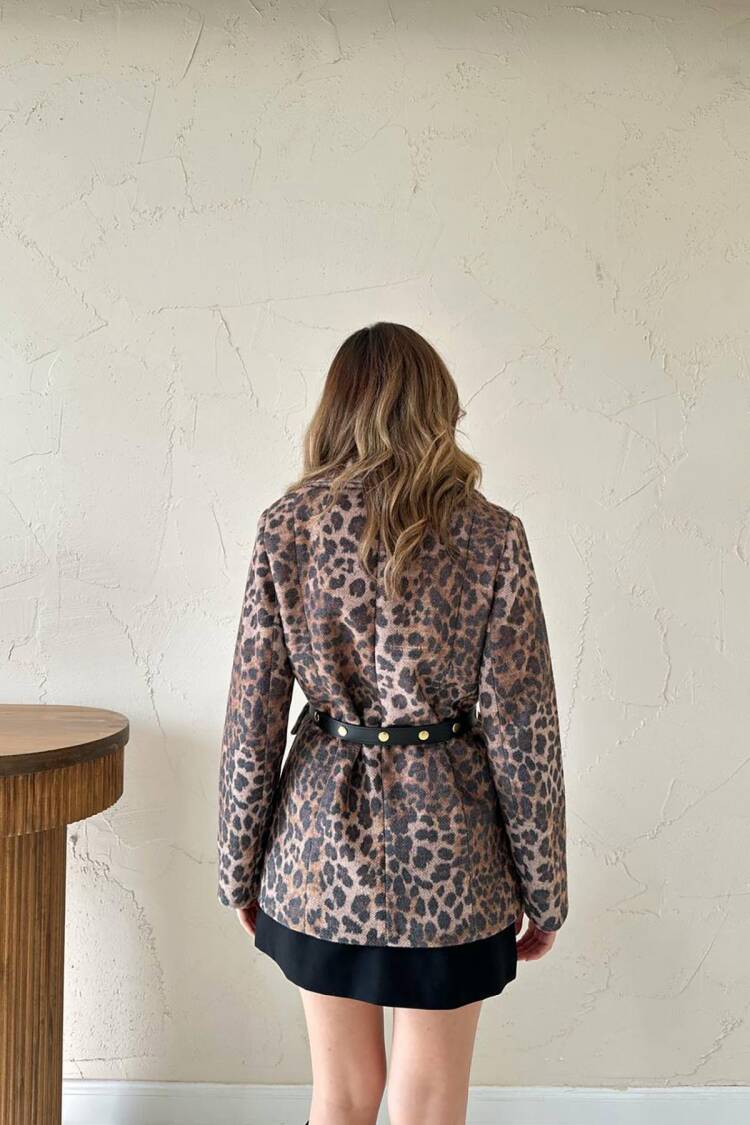Brown Sexy Slim Fit Single-Breasted Blazer Jacket